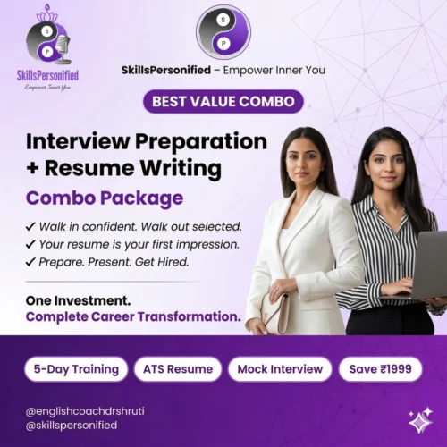 Interview Preparation + Resume Writing – Combo by Dr. Shruti Soni